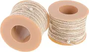 SHINEOFI 1set Natural Jute Twine Ribbons for DIY Craft Making Thick Twine Rope for Present Wrapping Durable Jute Cord for Creative Projects and Festive Decorations 2rolls