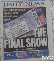Michael Jackson The Final Show NY Daily News July 7 2009