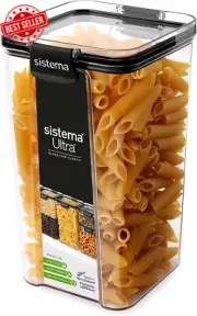 Ultra Tritan Airtight Pantry Storage Container | 1.3 Litre Square Food Storage C