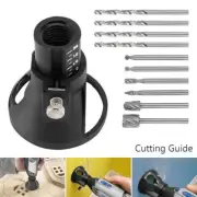 11Pcs For Adjustable Rotary Multi Tool Cutting Guide Attachment Kit Router Drill