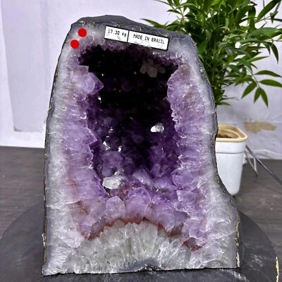 38LB Natural Amethyst Cathedral English Cluster Crystal Specimen Healing