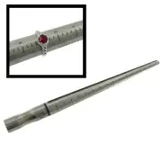 Hardened Steel Grooved Ring Stick Sizer Mandrel Measures Jewelry 1-15 US Sizes