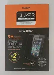 Spigen Screen Protector for Fire HD 6 inch Tablet / 2 Pack / Tempered Glass