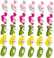 KALLORY 30pcs Decorative Pushpins with Cactus Flamingo Pineapple Leaf Designs Cute Thumb Tacks for Bulletin Board Photo Wall Message Board Supply Convenient and Easy to Use