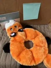ZippyPaws LOOPY FOX Squeakie Round Plush Puppy Dog Toy NWT
