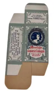 NOS~Mirabeau Japanese Crabapple Soap Box~Lincoln Chemical Works,Chicago~1920s