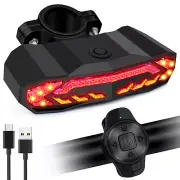 Bicycle Rear Light Left/Right Turn Signal Safe Cycling With Alarm Function 1 Set