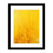 Yellow Dripping Color Framed Art Framed print Art Poster