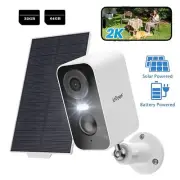 ieGeek WIFI Wireless 2K Security Camera Outdoor Solar Battery Powered IP Home HD
