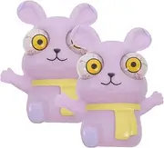 BESPORTBLE 2pcs Funny Eye-Popping Rabbit Squeeze Toy Eye-Popping Bunny Playthings Stress Toys Portable Fidget Plaything Small Squeeze Toy
