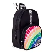 NWT Justice Girls Solid Black with Rainbow Accent Mini Backpack Purse