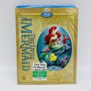 Disney The Little Mermaid (Blu-ray/DVD, 2013, 2-Disc Set Diamond Edition) NEW!