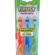 NEW Firefly Toothbrushes 3 Packs NICKELODEON SLIME Soft Bristles Value Pack Lot