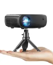 WiFi Projector for iPhone, 2024 Upgraded Mini Projector with Tripod & Carry B...