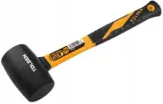 Large Rubber Mallet 24oz 675g Hammer Fiberglass Rubberized Handle Grip (25037)
