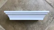 White Resin Floating Shelf Moulding Profile Traditional Style 8.75" x 4" x 1.75"