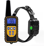 PUPOAN Dog Training Remote Waterproof Dog Training Collar for Large and Medium-Sized Small Dogs (Black)