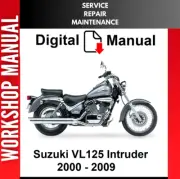 SUZUKI VL125 INTRUDER 125 22005 2006 2007 2008 2009 SERVICE REPAIR SHOP MANUAL