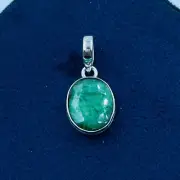 925 Sterling Silver Natural Green Ruby Gemstone Jewelry Handmade Pendant