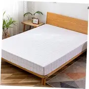 100% Cotton White Plaid Fitted Sheet Bed Sheet Extral Deep 16”, Queen 0603