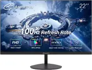 22Inch Computer Monitor, FHD 1080P, 100Hz Office and Gaming Monitor, 4Ms Respons