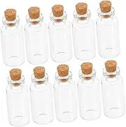 iplusmile 24Pcs Glass Craft Wishing Bottles Transparent Drift Bottles for Jewelry Perfume Storage and Decorative Use for Parties and Creative Projects