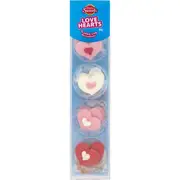 Dollar Sweets Love Hearts Edible Icing Decorations 8g