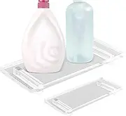 Acrylic Vanity Tray,Stand Riser for Bathroom - Waterproof Stand Riser with 2 Long Raised Feet for Bathroom Counter, Acrylic Trays for Display for Counter D?cor