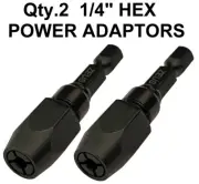 Qty.2 1/4 HEX SHANK 1/8” No.30 SNAPPY STYLE DRILLS BIT ADAPTOR HOLDER CHUCK