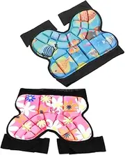 WOONEKY Roller Skating Hip Pads for Boys and Girls 2pcs Protective Butt Pads Breathable Comfortable Double-Layer Safety