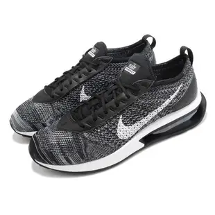 Nike 休閒鞋 Air Max Flyknit Racer 男鞋 黑 白 經典 針織 氣墊 透氣 DJ6106-001