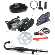 Full Kit 2 Stroke 50cc 49cc Engine Motor Go Kart Mini Pocket Dirt Bike ATV Buggy