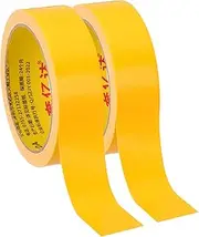 uxcell 1.2"x0.01" Bookbinding Tape, 22 Yard Total 2 Roll Cloth Bookbinding Repair Tape Book Binding Tape Self Adhesive for Repairing Old Books, Yellow