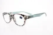 NEW Peepers - 2623 Show Stopper +1.75 Reading Glasses Gray Tortoise Green