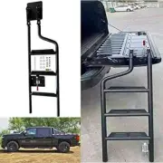 Steel Pickup Foldable Tailgate Step Ladder Fit for Chevrolet Silverado 1999-2021