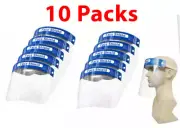 10Pack Safety Full Face Shield Reusable Protection Face Cover Eye Cashier Helmet