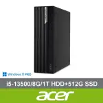 【ACER 宏碁】I5 十四核商用電腦(VERITON X4715G/I5-13500/8G/1T HDD+512G SSD/W11P)