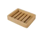 1Pc Creative Handmade Bamboo Bathroom Toilet Shower Draining Soap Holder Dish Rack #3