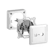 Goobay Complete Set: 2-hole Antenna Stub/End Socket for SAT/Cable TV and DVB-T