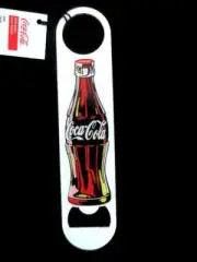 Coca-Cola Metal Bottle Opener Contour Bottle and Bottle Cap