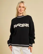 [Rip Curl] Rip Curl Women's Neon Diamond Knit in Black Size XS XS Black