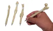 4 BONE PENS Doctor Office Surgeon Ink Dinosaur Nurse Gift Set Skeleton Joke Gag