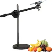 Selfie Ring Light - Overhead Phone Mount, Adjustable Camera Stand | LED Lighting with Articulating Arm, Perfect for Online Teaching, Still Life Photography, Professional Lighting with Flexible Setup