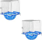 TOGEVAL 2pcs Hatching Nest Bird Parrot Nest Pigeon Nest Bird Nesting Bowl Bird Hanging Cage Finch Bird Nest Container Parrot Shelter Bird Cage Nest Parrot Breeding Nest Pan Cages Iron Wire