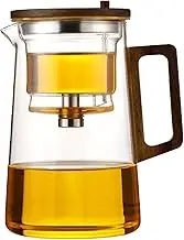 Glass Tea Pot, Water Separation Tea Kettle, Heat-Resistant Tea Kettle, Removable Infuser Tea Pot, Glass Tea Kettle for Home, Tea Pot for Living Room, Cafe Tea Kettle, Heat-Resistant Glass Teapot