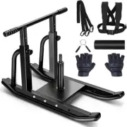 Sled Weight Training Heavy Duty Workout Sled for 1 Inch and 2 Inch Weight Plates