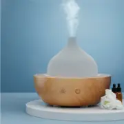 Devanti Aroma Aromatherapy Diffuser LED Oil Ultrasonic Air Humidifier Glass Wood
