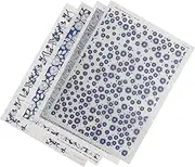 SEWACC Underglaze Pottery Transfers 4pcs Clay Decals Glaze for Ceramics DIY Transfer Paper