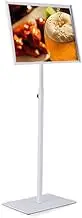 Adjustable Sign Holder Standing Floor Sign Stand,A3/A4 Poster Sign Stand Floor-Standing Sign Holder with Heavy Duty Pedestal,Aluminum Frame for Wedding Business Display