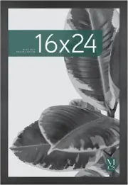 Studio Gallery 16X24 Poster Frame Black Woodgrain, Vertical & Horizontal Wall